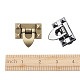 Chgcraft 4 ensembles 4 couleurs verrous tournants embrayages fermetures sacs à main en métal serrures fermeture de sac à main tourner les serrures coeur fabrication de sac à main FIND-CA0001-44-3