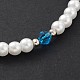 Glass Pearl Anklets AJEW-AN00060-03-2