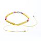 Collares ajustables con cordón de nylon trenzado NJEW-JN02727-01-2