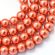 Chapelets de perles rondes en verre peint X-HY-Q330-8mm-38-1