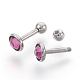 304 Stainless Steel Barbell Cartilage Earrings EJEW-L208-02C-05-2