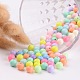 Perles de boule en acrylique solide bubblegum chunky X-SACR-R835-8mm-M-3