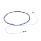 Bracelets de perles tressées en fil de nylon ajustable BJEW-JB04374-04-3