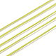 編み込みナイロン糸  ビーズジュエリー作りのための中国結びコードビーズコード  緑黄  0.5mm  約150ヤード/ロール NWIR-R006-0.5mm-231-3