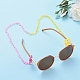 Personalized Two Tone ABS Plastic Cable Chain Necklaces NJEW-JN02825-03-5
