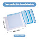 2 pz runner da tavolo in poliestere tinta unita a 2 colori&nbsp;DIY-TA0014-08A-3