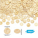 PH PandaHall 300pcs 8mm Gold Beads Heishi Disc Beads Brass Loose Beads Rondelle Spacer Beads Long-Lasting Beads Round Jewelry Beads for Necklace Bracelet Earring Jewelry Making KK-PH0005-58-2