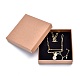 Boîtes à bijoux carrées en papier kraft CBOX-L008-002-3