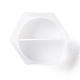 塗料注入用の再利用可能なスプリットカップ  樹脂混合用シリコンカップ  2つの仕切り  ホワイト  103x92x53mm  内径：99x42mm X-DIY-B046-10-3