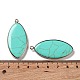 Dyed Synthetic Turquoise Pendants G-G063-03A-3