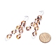 Boucles d'oreilles pendantes à pampilles en chaîne gourmette en acrylique pour femmes EJEW-JE04767-01-3