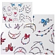 5D Stereoscopic Embossed Art Water Transfer Stickers Decals MRMJ-S008-086V-1
