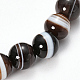 Natural Striped Agate/Banded Agate Beaded Stretch Bracelets BJEW-Q692-03I-2