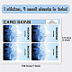 PVC プラスチック防水カード ステッカー  銀行カードの装飾用の粘着カードスキン  長方形  山模様  186.3x137.3mm DIY-WH0432-003-2