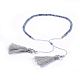 Adjustable Nylon Thread Charm Bracelets BJEW-JB04378-03-3