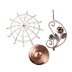 Rotatable Umbrella Iron Earring Display Stands ODIS-K003-02RG-3