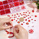 PH PandaHall 627pcs Red Beads 24 Styles Loose Beads Leaf Heart Beads Glass Acrylic Beads Cube Spacer Beads for Valentine's Christmas Mother’s Day Bracelet Necklace Earring Keychain Jewelry Making DIY-HY0001-25-3
