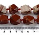 Los abalorios rojos jaspe hebras naturales G-C182-12-02-5