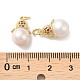 Colgantes de perlas naturales PEAR-M012-02G-3