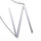304 Stainless Steel Pendant Necklaces STAS-D162-12N-3