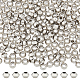 Dicosmetic 200pcs rondelle 304 perles intercalaires en acier inoxydable STAS-DC0015-10-1