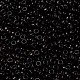 MIYUKIラウンドロカイユビーズ  日本製シードビーズ  8/0  （rr2402)透明エクストラダークスモーキーアメジスト  8/0  3mm  穴：1mm  約19000~20500個/ポンド SEED-G008-RR2402-3