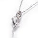 304 Stainless Steel Pendant Necklaces NJEW-E141-13-4