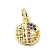 Латунные подвески из микро-паве KK-H475-18G-03-1
