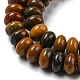 Chapelets de perles en bois pétrifié naturel G-Z046-A02-01-4
