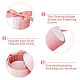 HOBBIESAY 2Pcs Round Velvet Ring Box Ring Case With Ribbon 5.4x5.9cm Pink Display Bracelets Box Luxurious Jewelry Storage Box for Earring Necklace Pendant Jewelry Wedding Engagement CON-WH0087-86-4