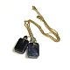 Colliers pendants pour bouteille de parfum en fluorite naturelle G-K295-B-G-2