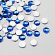 Transparent Faceted Half Round Acrylic Hotfix Rhinestone Flat Back Cabochons for Garment Design GACR-Q001-8mm-07-1