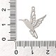メッキ真鍮細工のペンダントラック  長持ちメッキ  鳥のチャーム  プラチナ  21x17x0.3mm  穴：1.2mm KK-Q792-04P-3