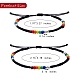 4Pcs 4 Style Glass Seed & 303 Stainless Steel Braided Bead Bracelets and Anklets Set SJEW-SW00003-03-4