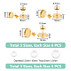 Kit de fabrication de boucles d'oreilles à dôme vierge unicraftale diy DIY-UN0005-16-3