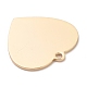 真鍮チャーム  混合図形  ゴールドカラー  10~50x15~30x1~8mm  穴：1~2mm KK-XCP0001-25-2