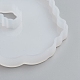 シリコンカップマット金型  レジン型  UVレジン用  エポキシ樹脂ジュエリー作り  ナゲット  ホワイト  105x129x12mm  インナーサイズ：101x123mm DIY-G017-A07-3