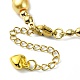Braccialetti con perline di finte perle di vetro da donna BJEW-JB10034-05-4