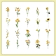 40 pièces 20 styles d'étiquettes autocollantes imperméables en forme de fleur pour animaux de compagnie PW-WG83746-04-1