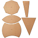 Benecreat 5 形状アクリルキルティングテンプレート定規  長方形/楕円形/三角形透明アクリルキルティングテンプレート木工用厚さ2.8mm  キルティング 裁縫 裁縫 クラフト DIY-WH0381-004-8