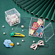 Arricraft 4pcs 2 Stil quadratische recycelbare Kunststoff-Geschenkboxen CON-AR0001-07-2