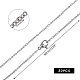 Unicraftale 30pcs 23.63Zoll Unisex-Kabelketten Halsketten 304 Edelstahlketten Kabelkette Halskette mit Hummerkrallenverschlüssen Metallketten für die Herstellung von DIY-Schmuckketten STAS-UN0003-38P-3