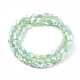 Electroplate Opaque Solid Color Glass Beads Strands EGLA-G035-B-FR06-2