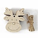Decorazioni pendenti in legno grezzo XMAS-PW0001-170-05-1