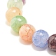 Bracelet extensible de perles rondes en verre d'imitation de pierres précieuses de 8.5 mm pour femme X-BJEW-JB07415-2