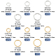 Benecreat 300 pz 10 stili anelli di salto in ottone KK-BC0012-43-2