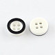 4-Rondelle botones de plástico BUTT-R034-028-2