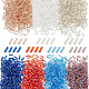 2100 шт. 7 вида стеклянных бусин SEED-HY0001-13-1