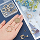 SUNNYCLUE 1 Box DIY 4 Pairs Hollow Charms Imitation Pearl Earrings Making Kit Pearl Beads for Jewelry Making Bridal Earrings Studs Wedding Bride Wreath Earrings Jewelry Supplies Women Party Craft DIY-SC0016-93-3