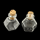 Bottiglia di vetro esagonale per i contenitori di perline AJEW-R045-03-2
